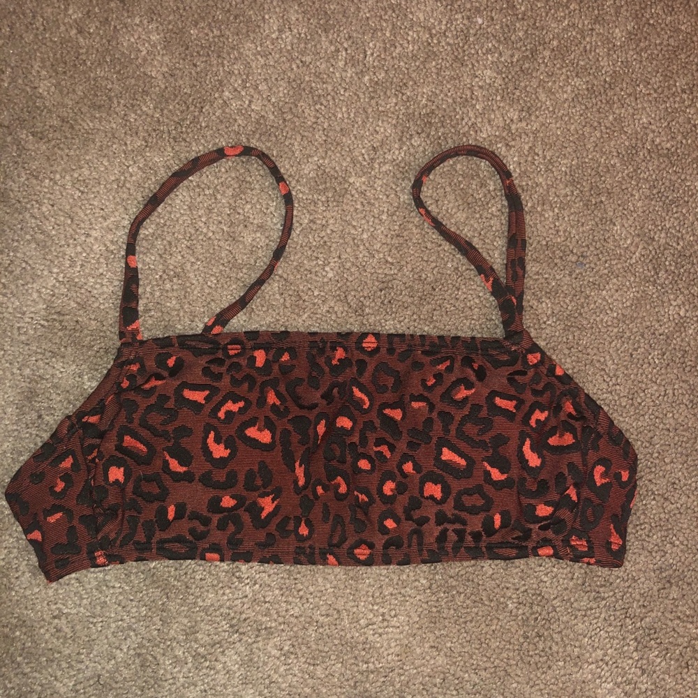 Cheetah print bikini top